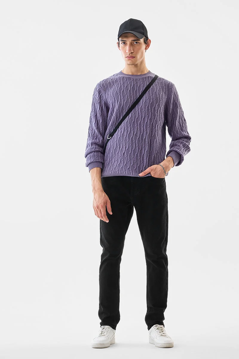 Snitch Black Tapered Slim Fit Jeans for Men | Best Price UAE